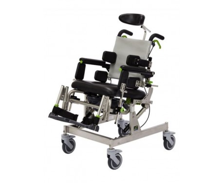 COMPACT ATTENDANT TILT MOBILE SHOWER COMMODE CHAIR COMPACT ATTENDANT TILT MOBILE SHOWER COMMODE CHAIR